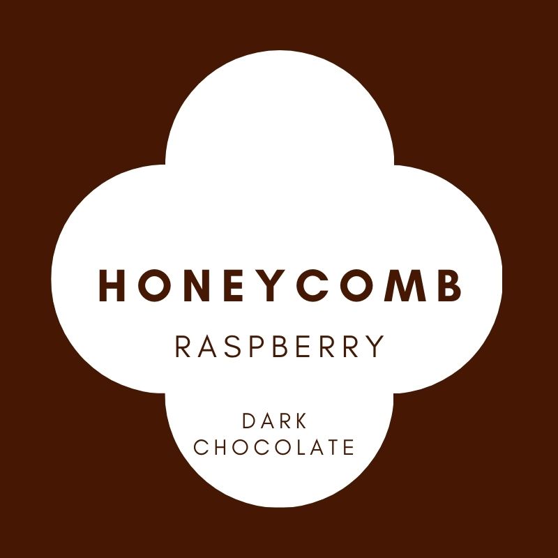 Honeycomb | Raspberry | French Dark Chocolate | 62% cacao |100g